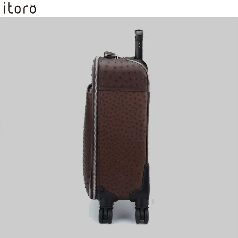 itoro Leather Suitcases(Ostrich Pattern)