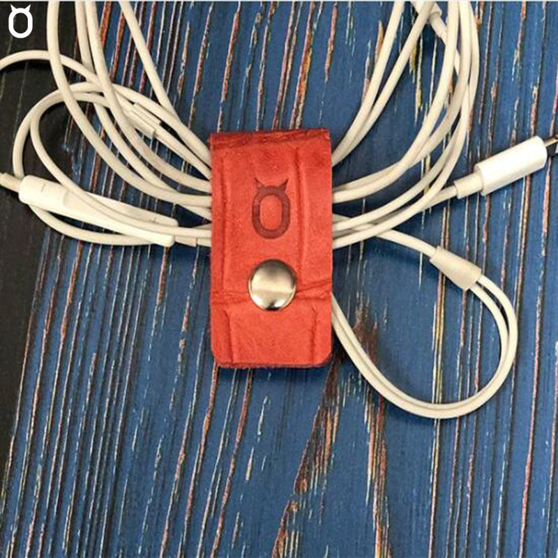 Imitations of leather for Earphone Cable Holder Straps