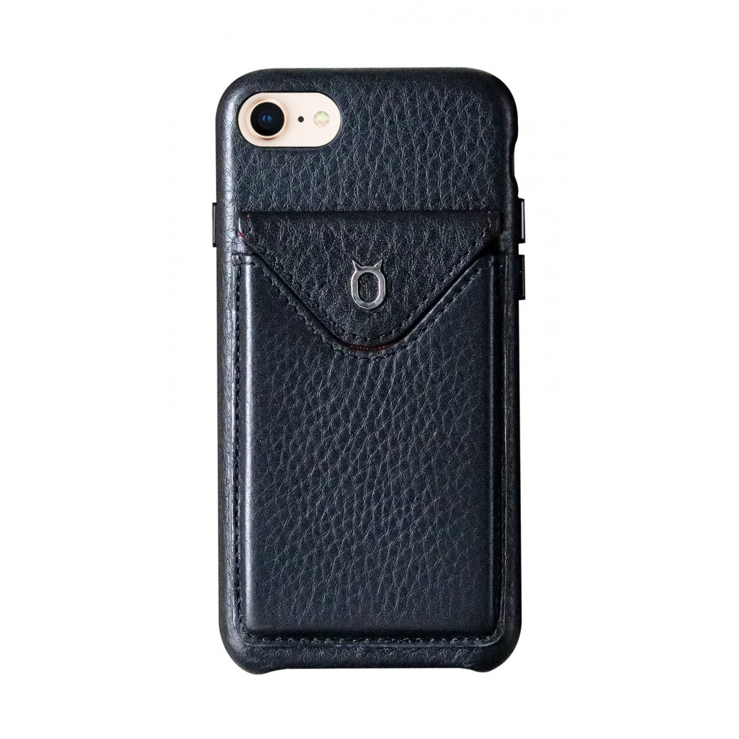 Cover n Go_ iPhone 7 / 8 Italian Leather Case - Leather Black