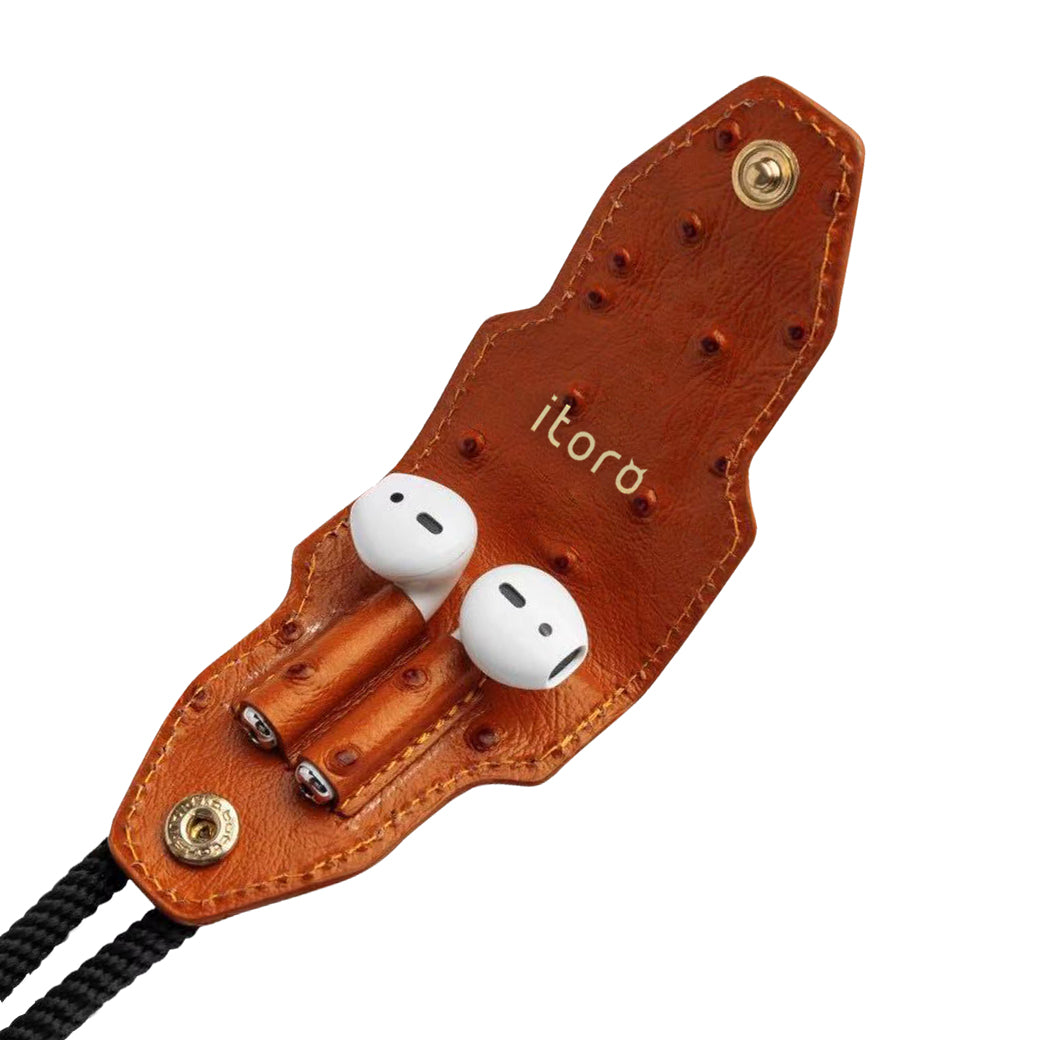 Ostrich Leather Case_Apple Airpods - iToro