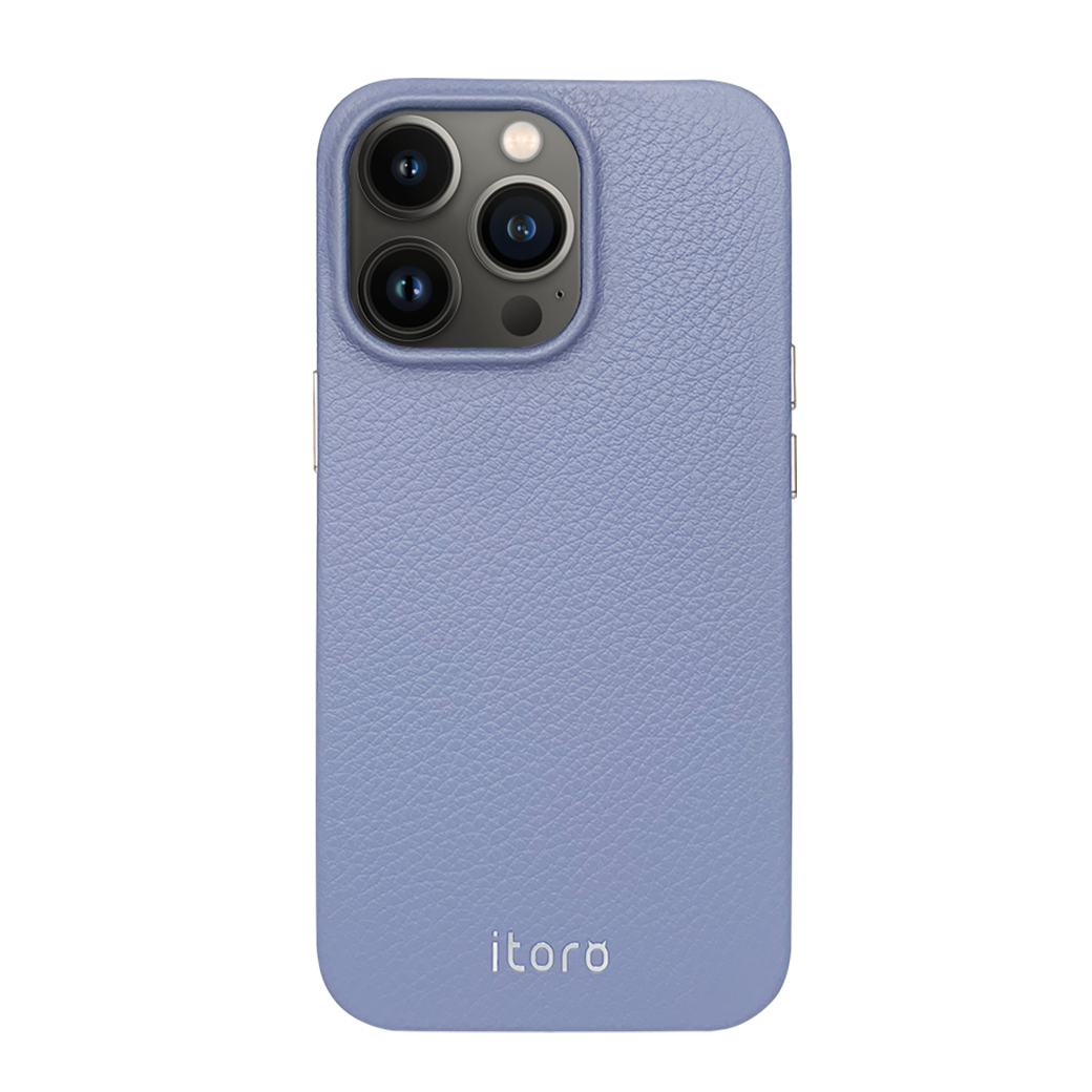 iPhone 13 Pro Leather Case - Purple