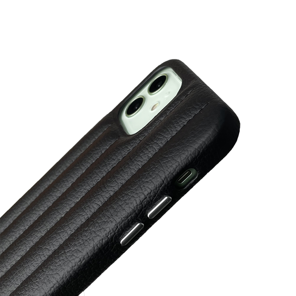 iPhone 12 | 12 Pro Leather Case with Stitching Sponge