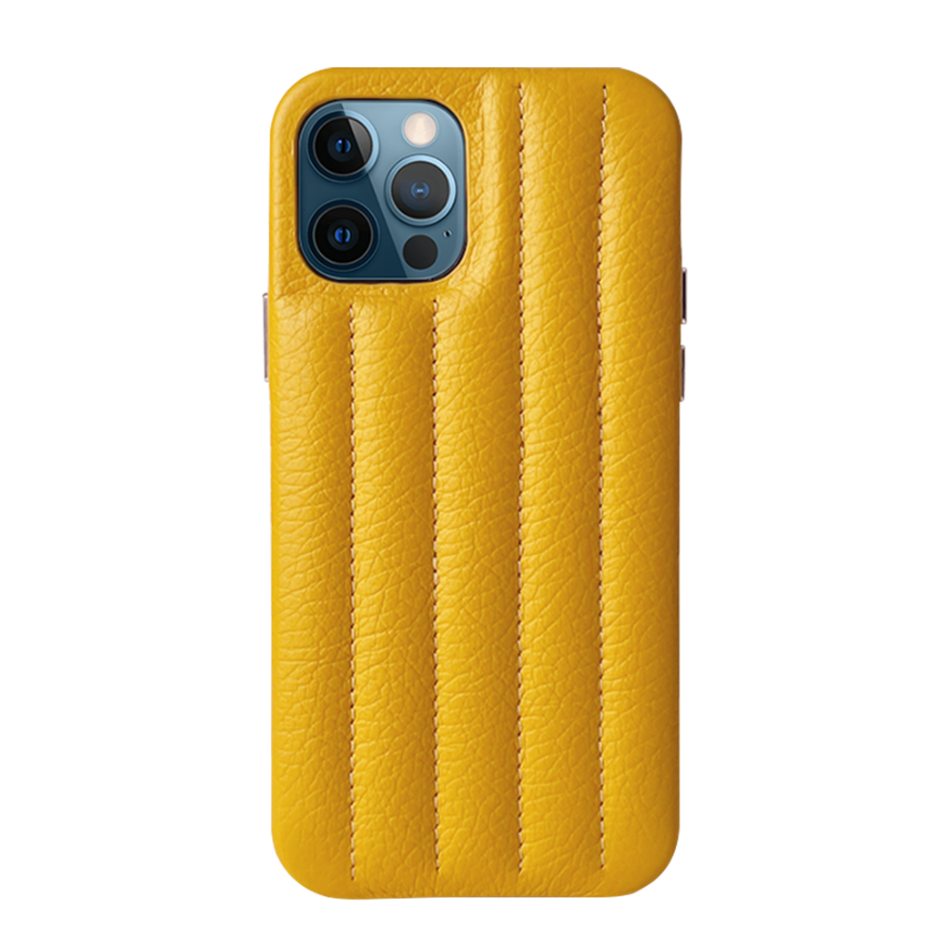 iPhone 12 | 12 Pro Leather Case with Stitching Sponge