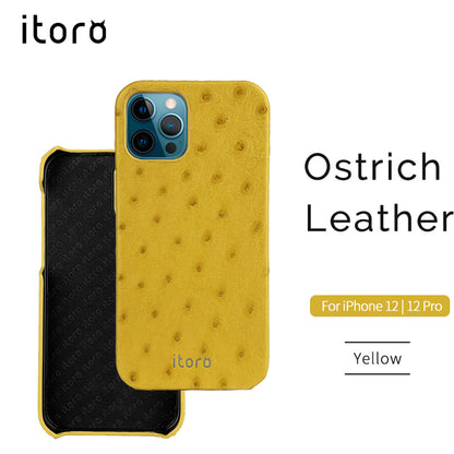 Ostrich Leather iPhone 12 | 12 Pro Case _ Unique