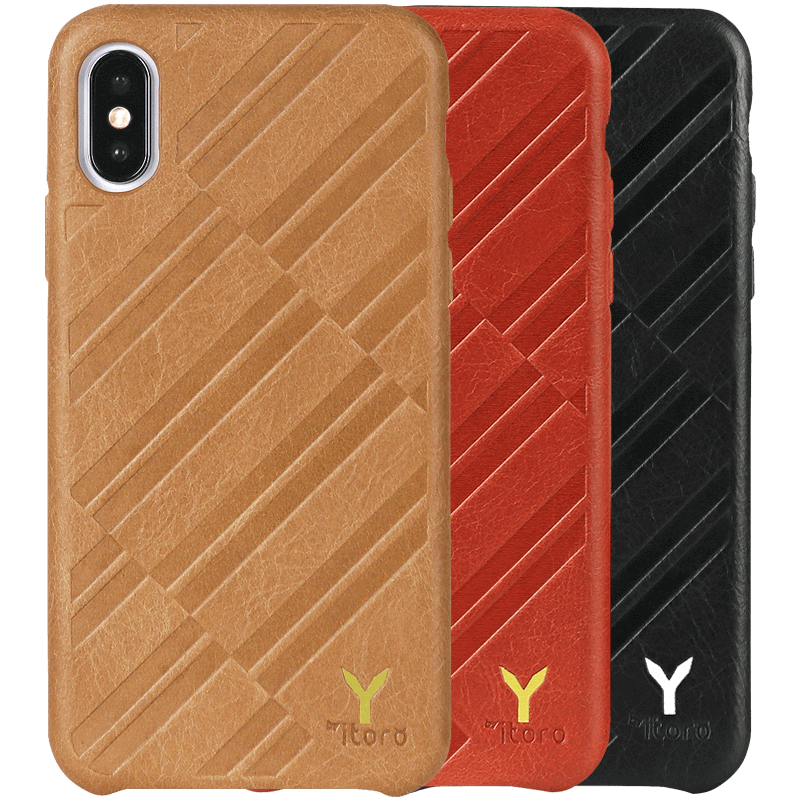 ITALY Embossed Leather All Wrapped Case iPhone XS