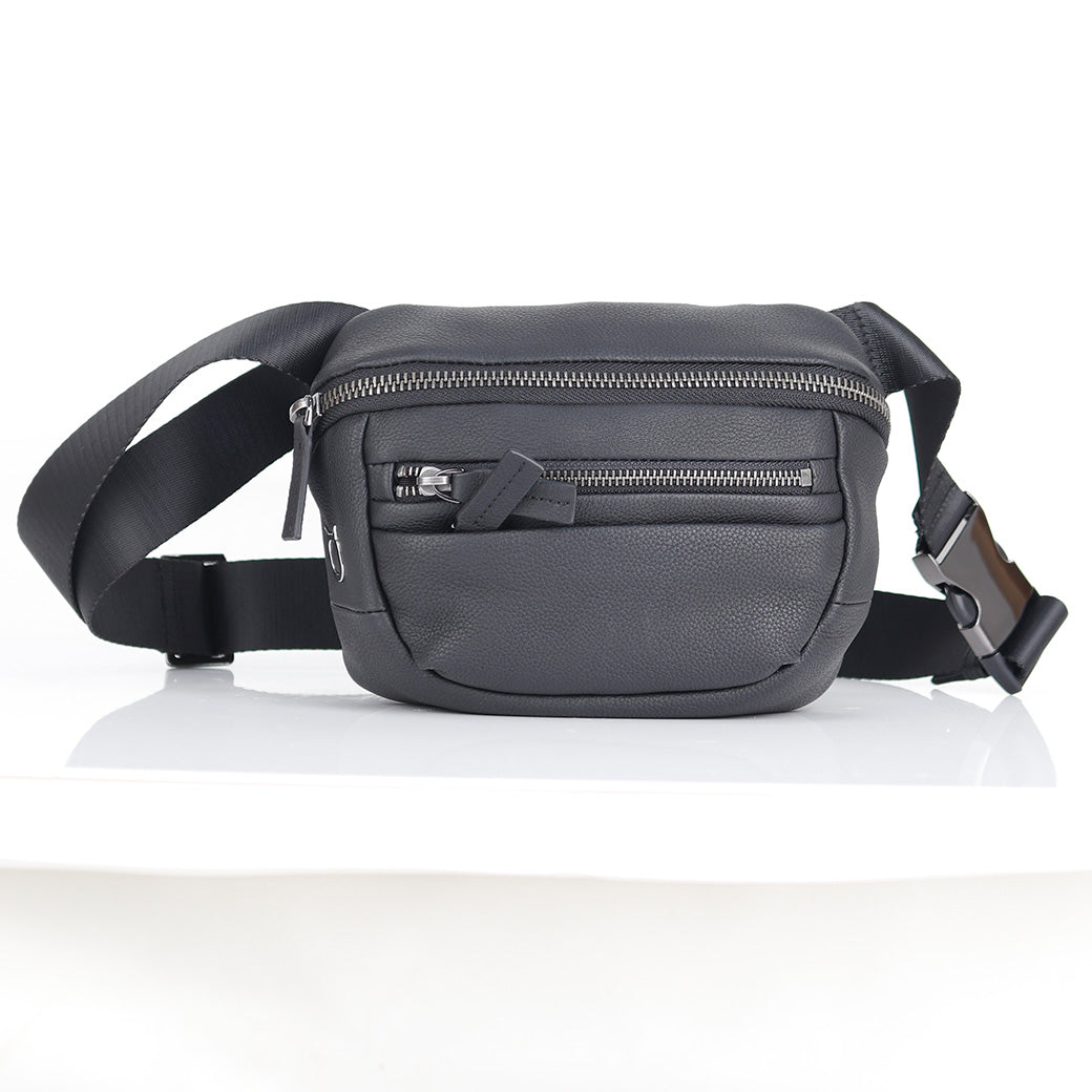 Italian Premium Leather Waist Bag / Diagonal Bag