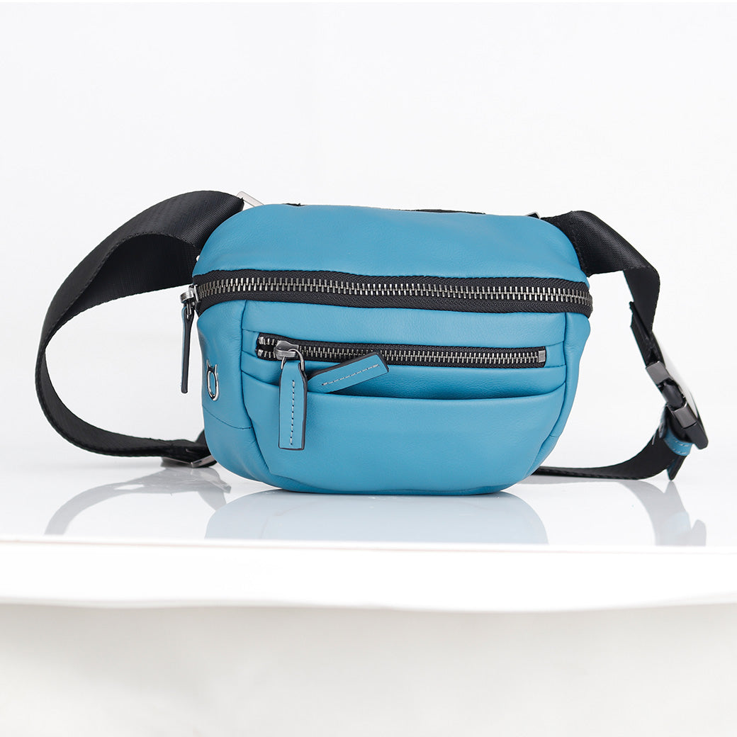 Italian Premium Leather Waist Bag / Diagonal Bag
