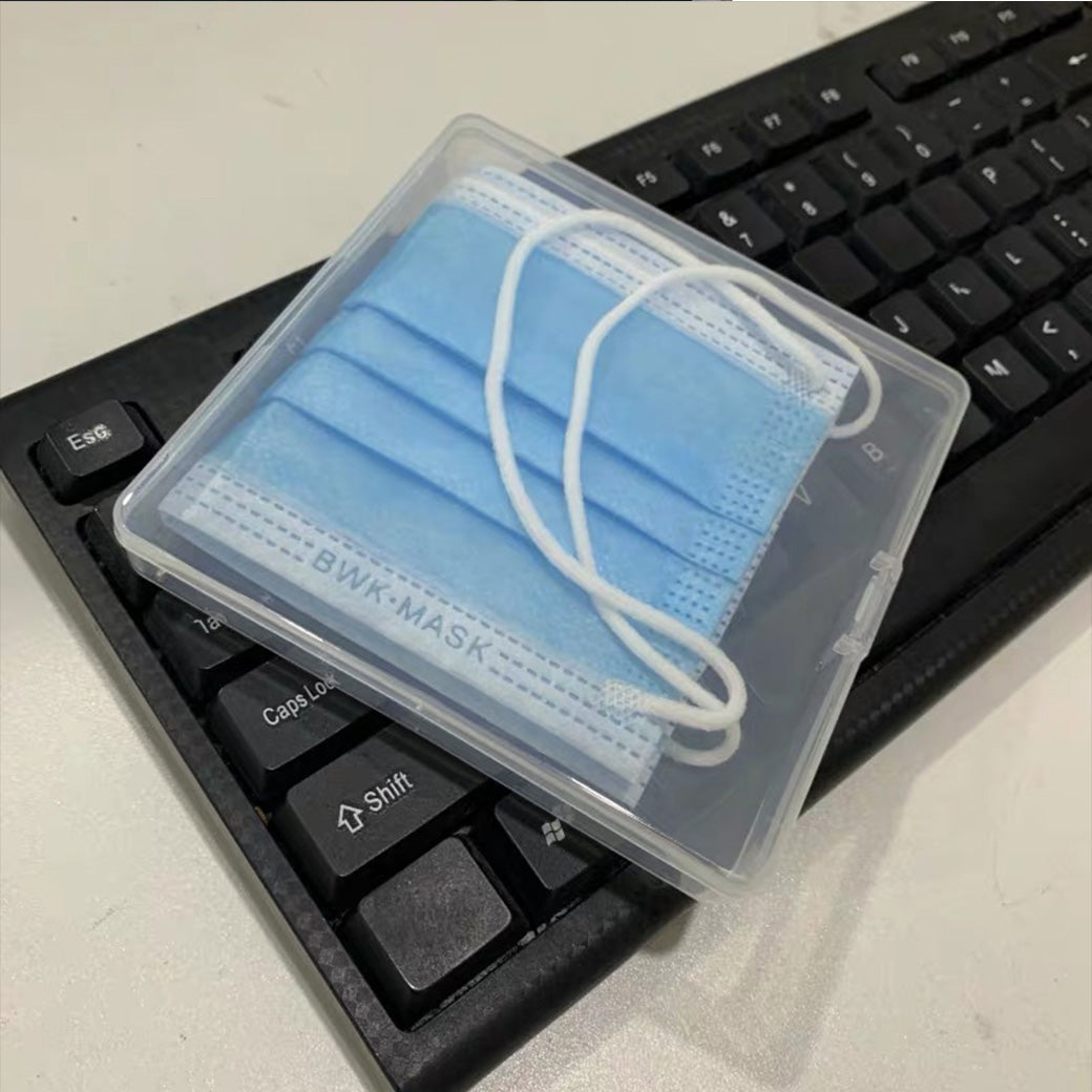 Portable Transparent Dustproof 3-Ply Disposable Mask Storage Box