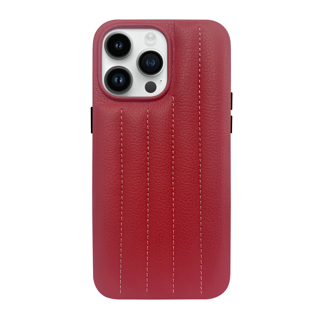 iPhone 14 Pro Leather Case with Stitching Sponge