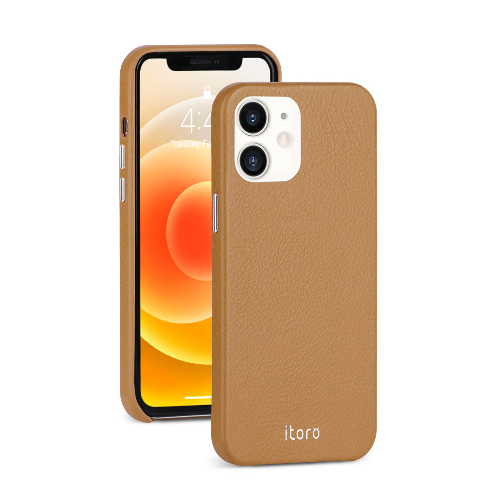 iPhone 12 Mini Leather Case_ITALY Leather - Retro Brown