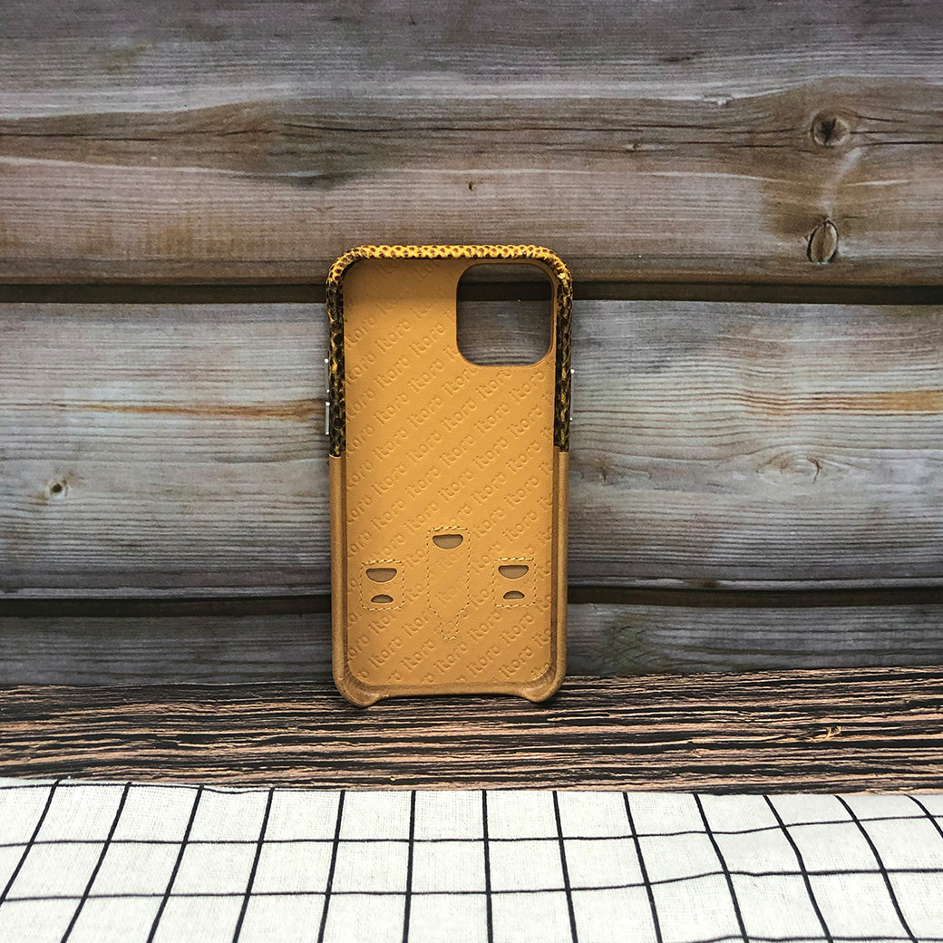 Lizard embossed Travel Series Leather Case iPhone 11