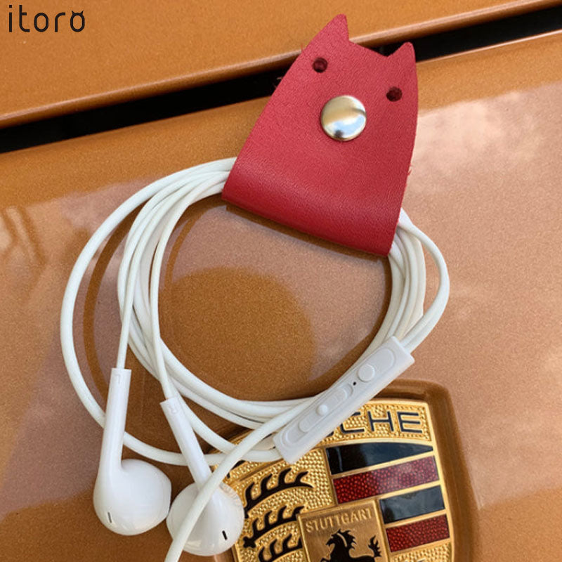 itoro Imitations of Leather for Cable Holder Straps