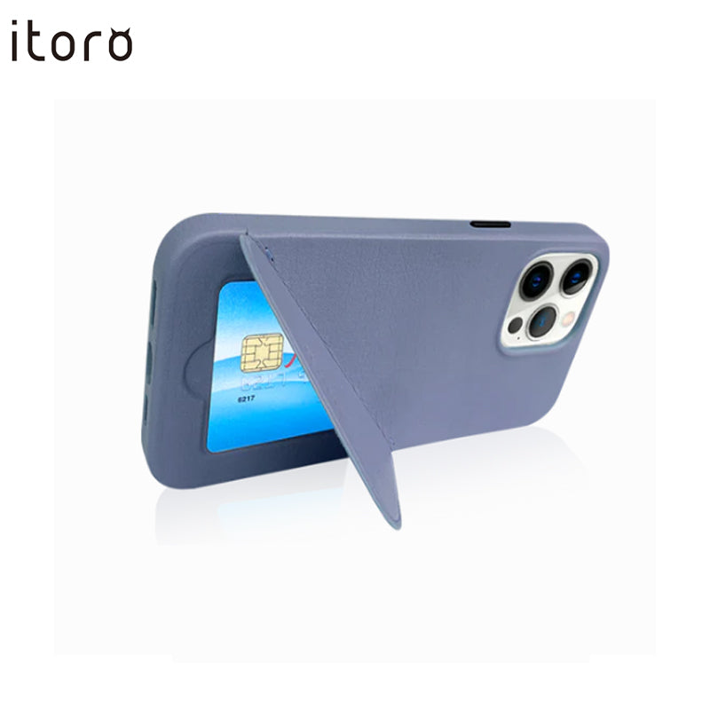 itoro Smart Phone Protective Cases for iPhone 14 Pro Leather Wallet Case _ Stand Function