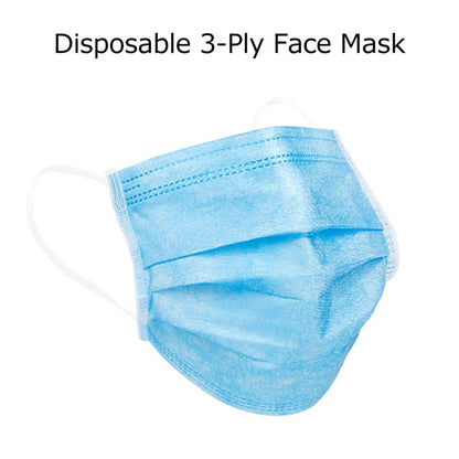 3-Ply Disposable Efficient Face Mask, Medical Mask, Earloop, UltraLight Weight, Polyester Masks for Personal Health
