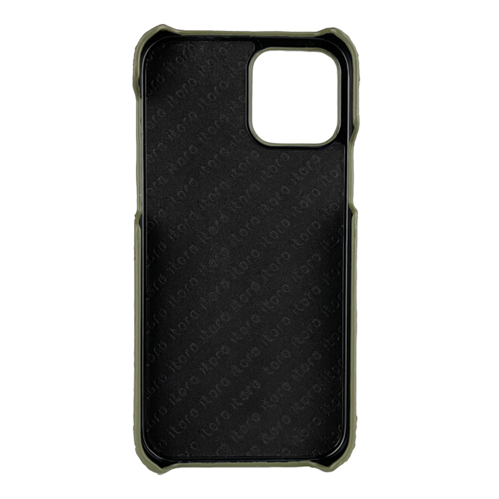 Ostrich Leather iPhone 12 | 12 Pro Case _ Unique - Green