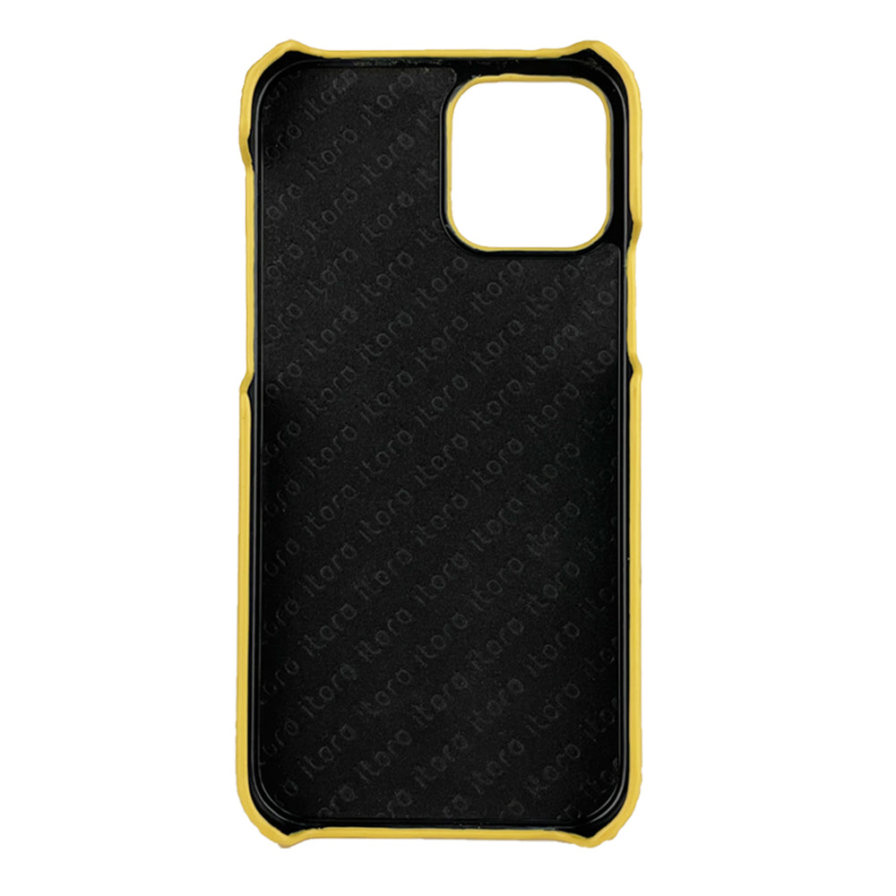 Ostrich Leather iPhone 12 | 12 Pro Case _ Unique - YellowOstrich Leather iPhone 12 | 12 Pro Case _ Unique - Yellow