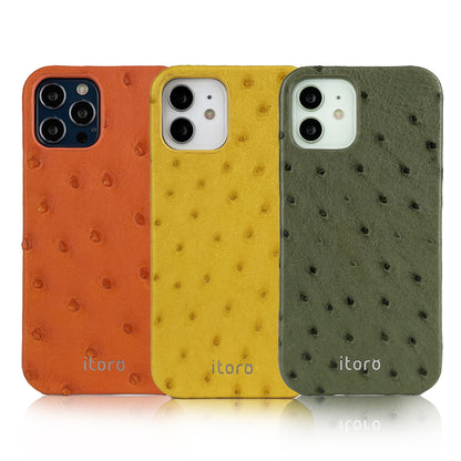 Ostrich Leather iPhone 12 | 12 Pro Case _ Unique