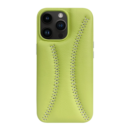 Baseball Designed iPhone 14 Pro Max Leather Case