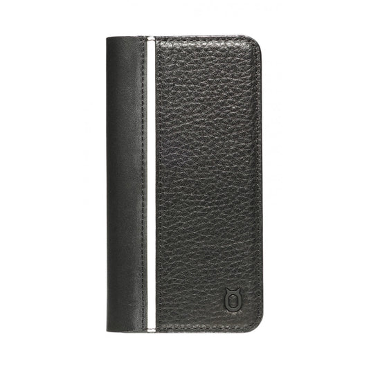 Folio n Go_iPhone 7 / 8 Italian Leather Case - Leather Black
