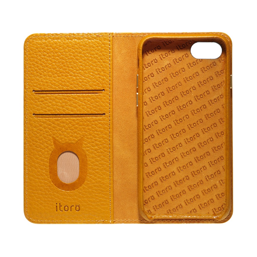 Folio n Go_iPhone 7 / 8 Italian Leather Case - Camel Brown