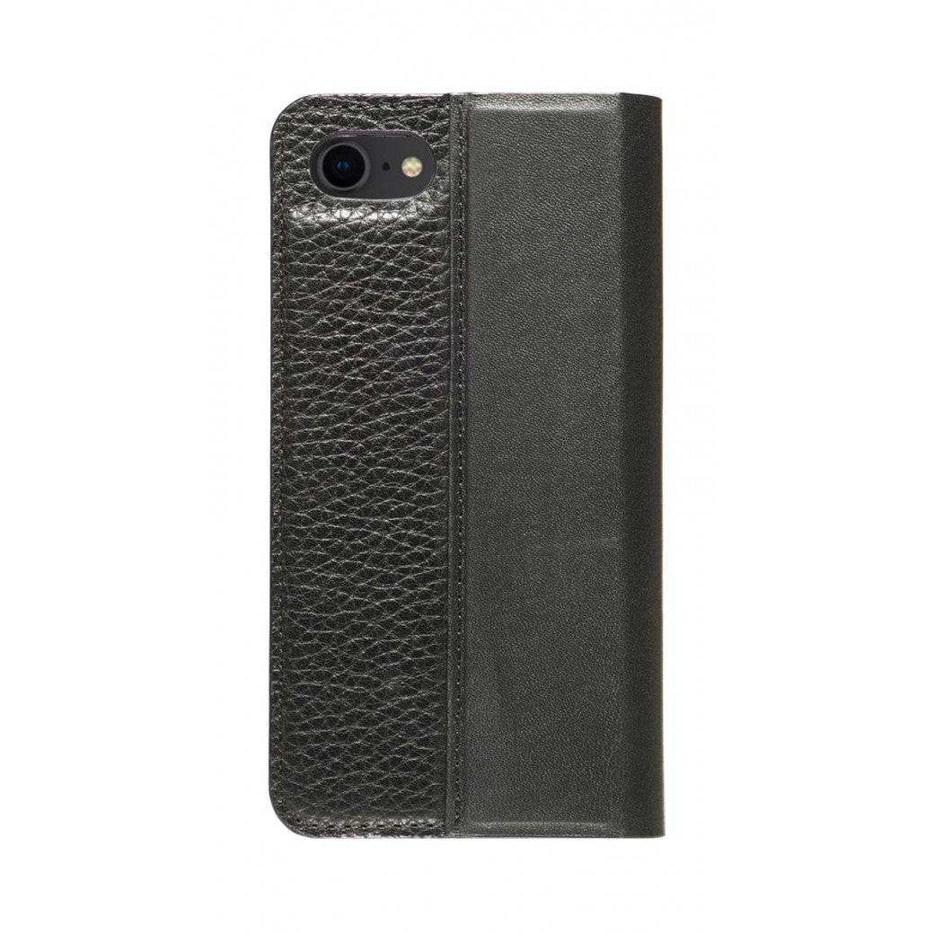 Folio n Go_iPhone 7 / 8 Italian Leather Case - Leather Black