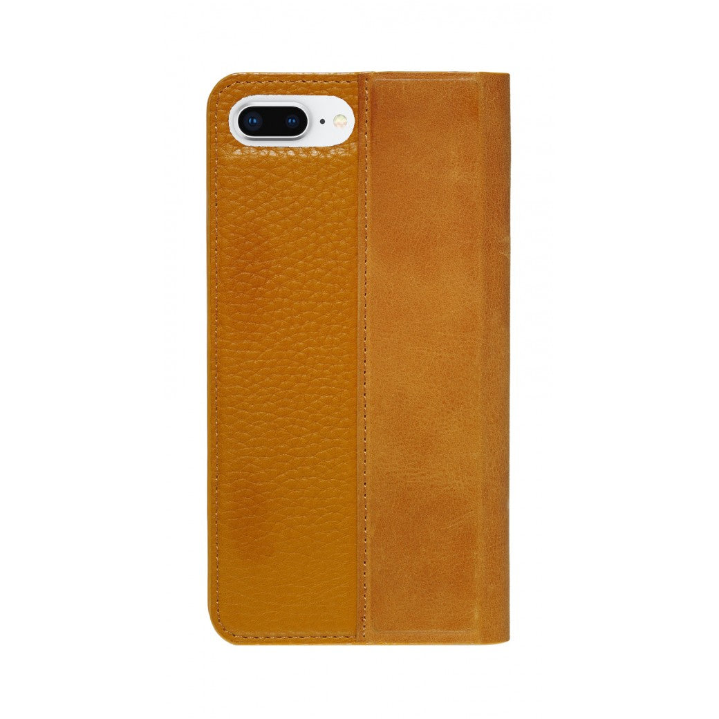 Folio n Go_iPhone 7 / 8 Plus Italian Leather Case - Camel Brown