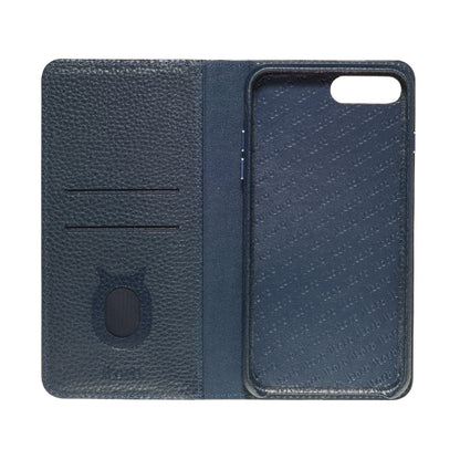 Folio n Go_iPhone 7 / 8 Plus Italian Leather Case - Sapphire Blue