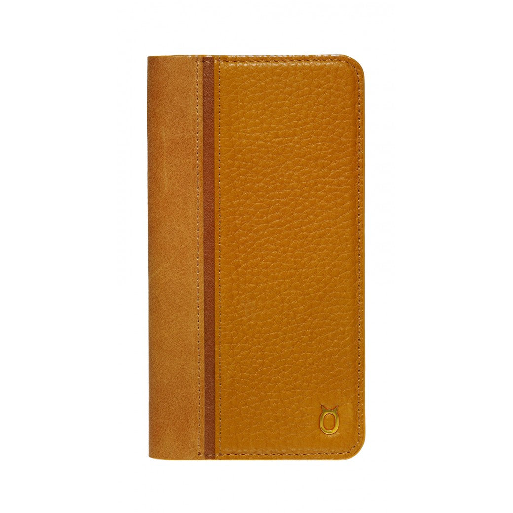 Folio n Go_iPhone 7 / 8 Plus Italian Leather Case - Camel Brown