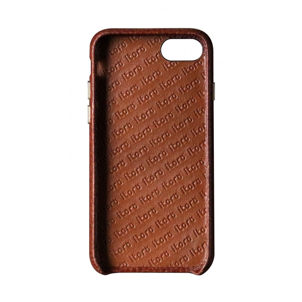 Cover n Go_ iPhone 7 / 8 Italian Leather Case - Chestnut Brown