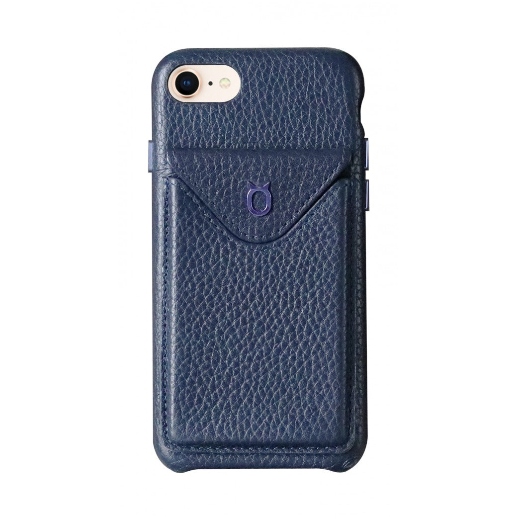 Cover n Go_ iPhone 7 / 8 Italian Leather Case - Sapphire Blue
