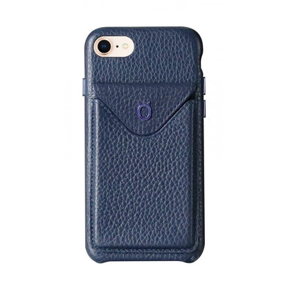 Cover n Go_ iPhone 7 / 8 Italian Leather Case - Sapphire Blue