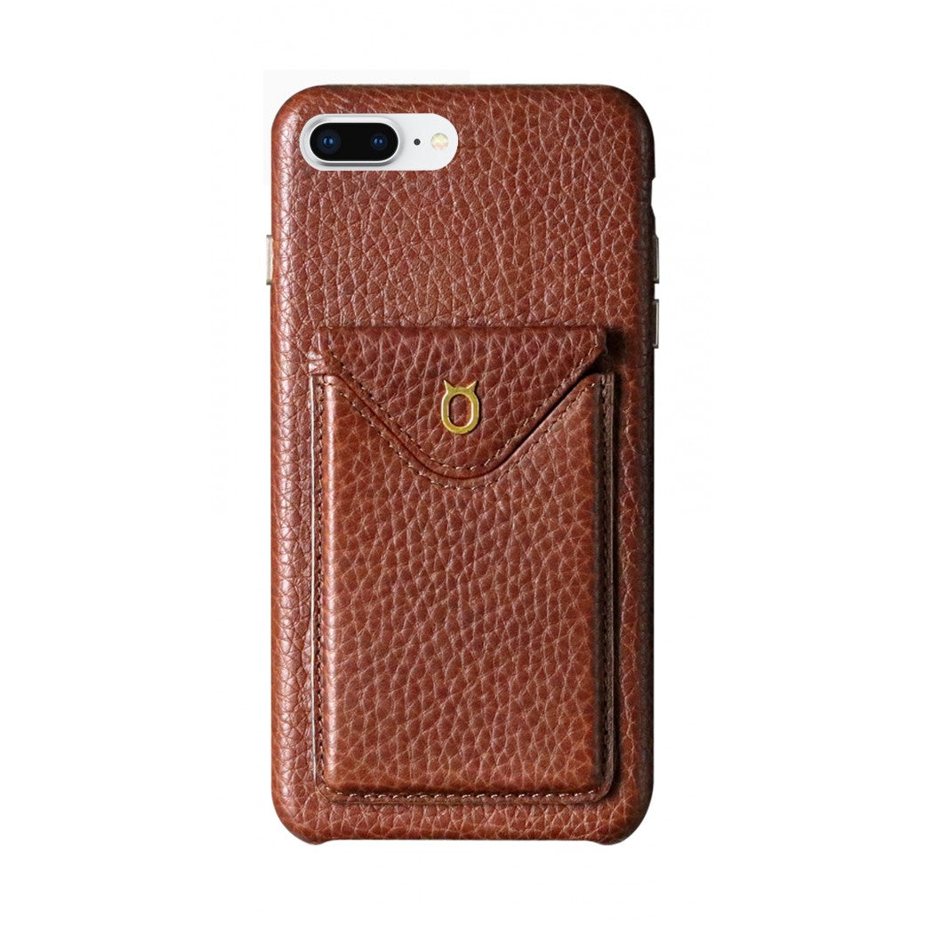 Cover n Go_iPhone 7 / 8 Plus Italian Leather Case - Chestnut Brown