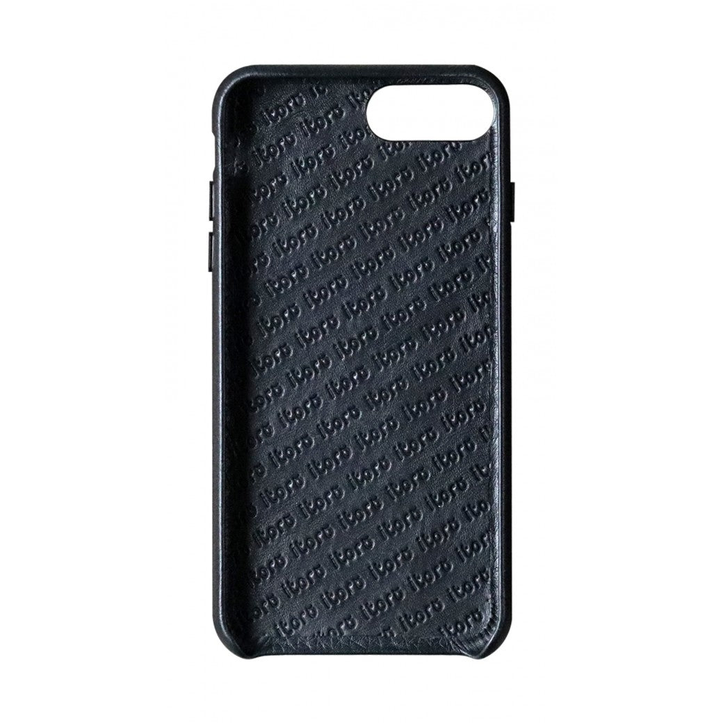 Cover n Go_iPhone 7 / 8 Plus Italian Leather Case - Leather Black