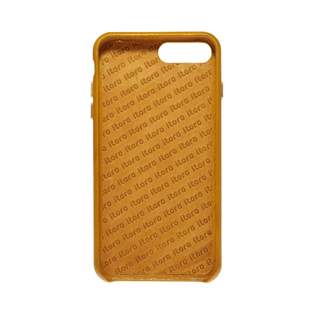 Hide n Go_ iPhone 7 / 8 Plus Italian Leather Case - Camel Brown