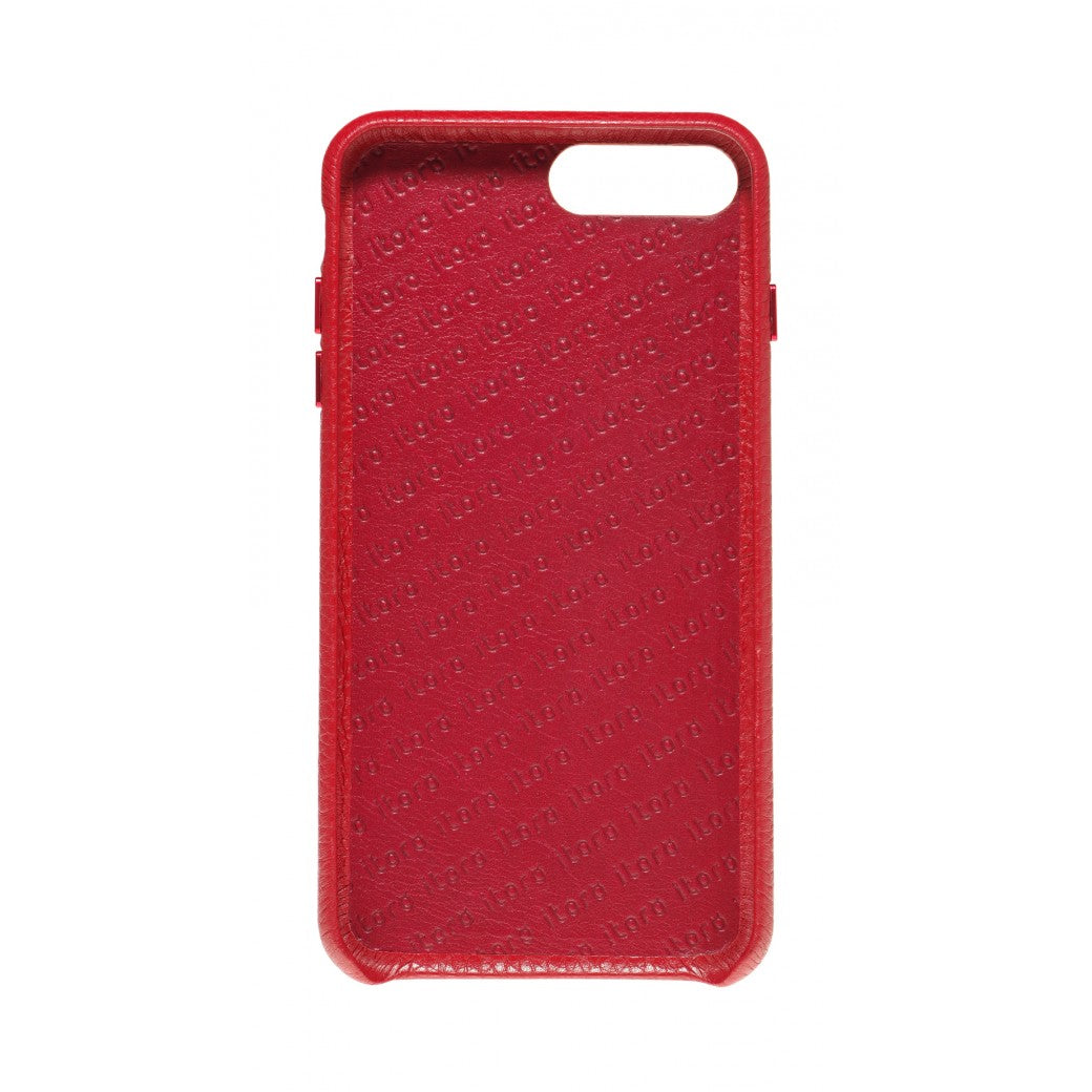 Hide n Go_ iPhone 7 / 8 Plus Italian Leather Case - Burgundy Red
