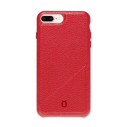 Hide n Go_ iPhone 7 / 8 Plus Italian Leather Case - Burgundy Red