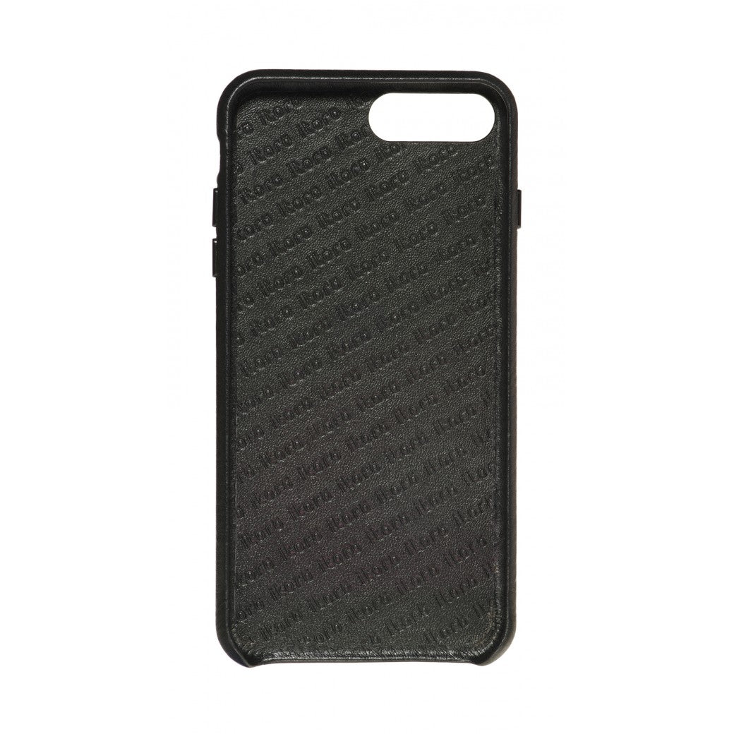 Hide n Go_ iPhone 7 / 8 Plus Italian Leather Case - Leather Black