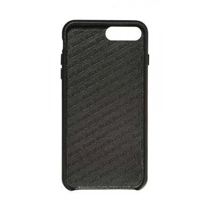 Hide n Go_ iPhone 7 / 8 Plus Italian Leather Case - Leather Black
