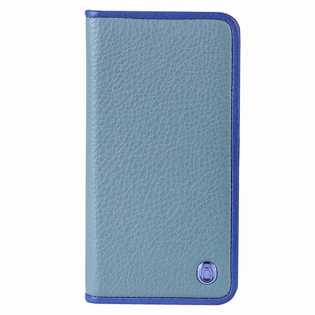 C. Edge Leather Folio_LUX_iPhone XR Italian Leather Case - Folio Blue