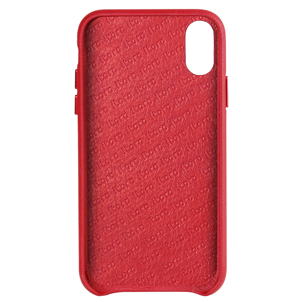 Ostrich Leather Case_ iPhone XS Max Italian Leather Case - iToro