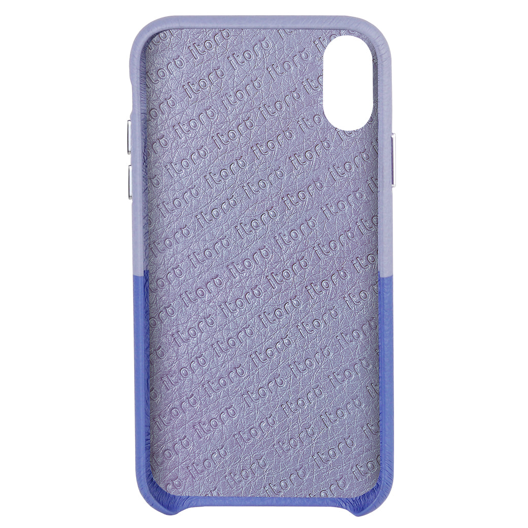 Cover & Go FX _ iPhone XR Italian Leather Case - Blue&Purple