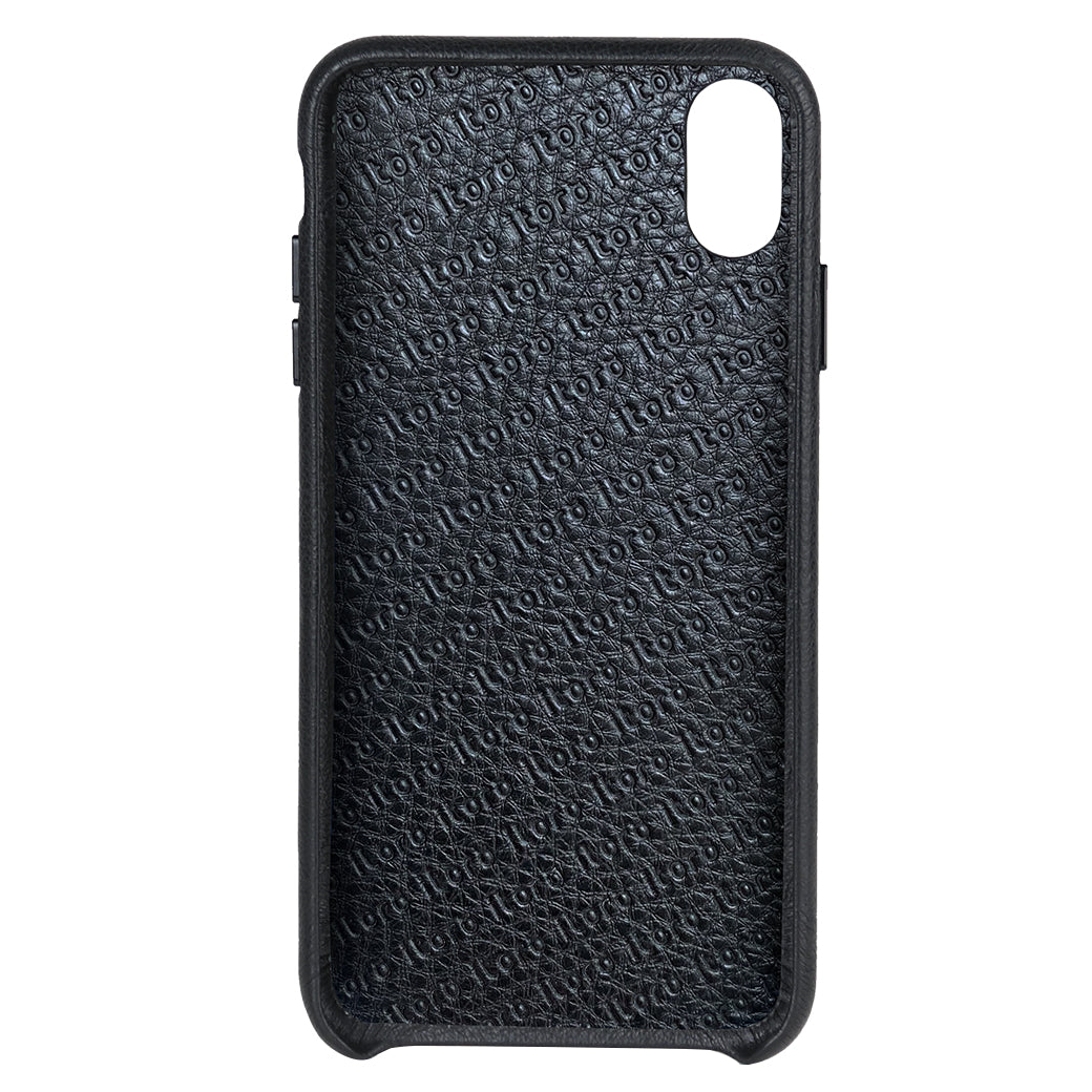 Ostrich Leather Case_ iPhone XS Max Italian Leather Case - iToro