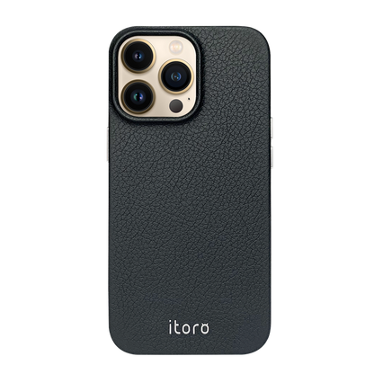 iPhone 13 Pro Leather Case - Black