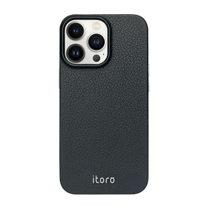 iPhone 13 Pro Leather Case - Black