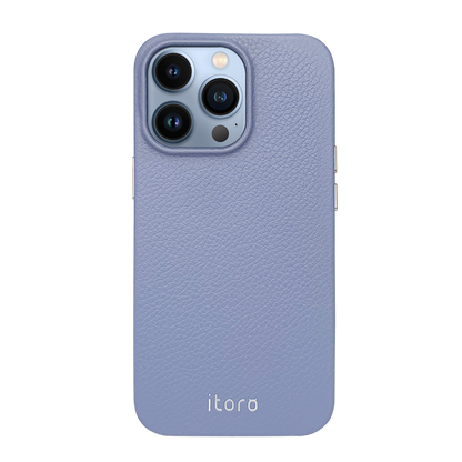 iPhone 13 Pro Leather Case - Purple