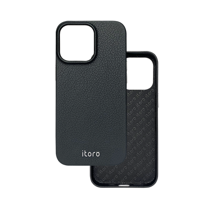 iPhone 13 Pro Max Leather Case - Black