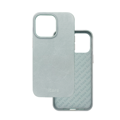 iPhone 13 Pro Leather Case - Grey