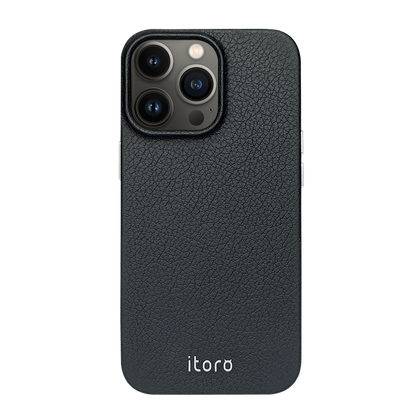 iPhone 13 Pro Leather Case - Black