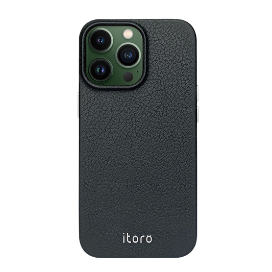 iPhone 13 Pro Leather Case - Black