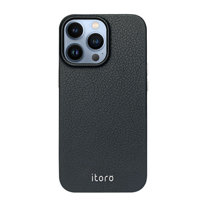 iPhone 13 Pro Leather Case - Black